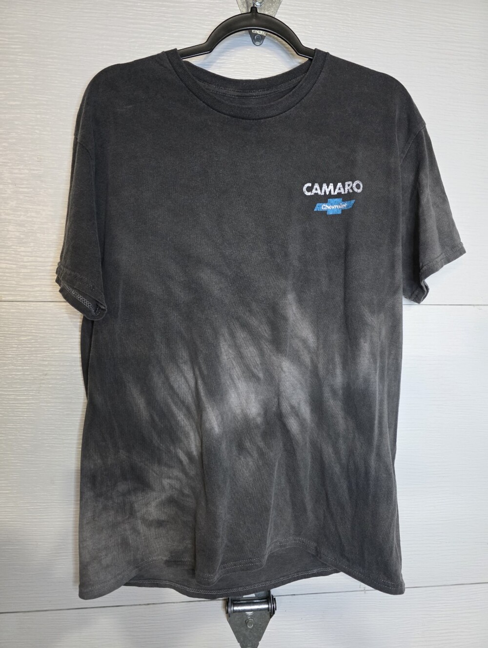 Hybrid Apparel Black Camaro Graphic Tee with Blue Accent